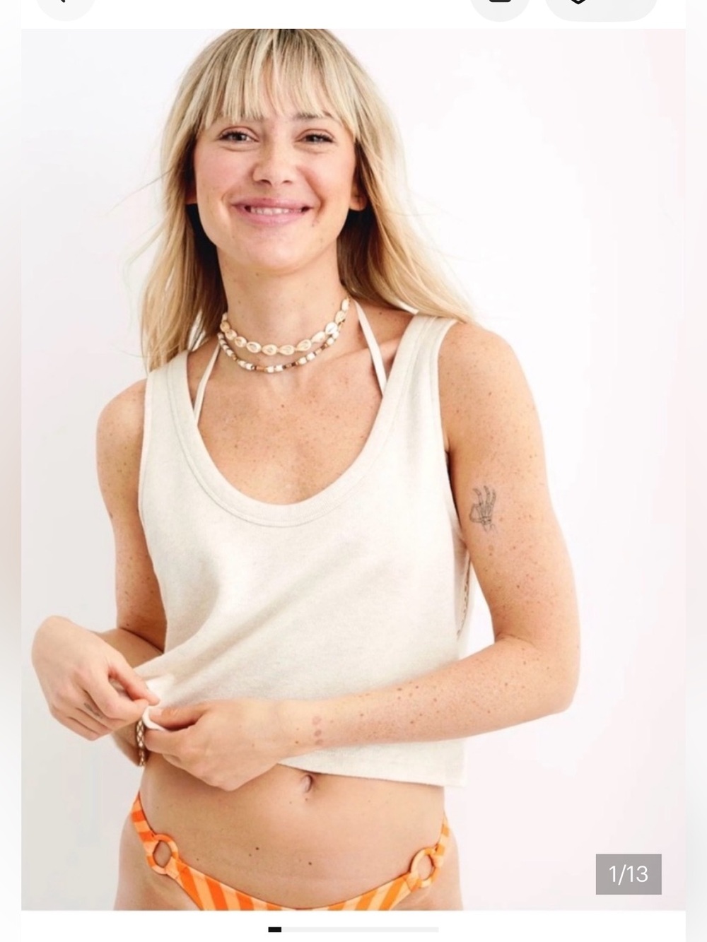 Aerie Weekend Fleece Cropped Tank